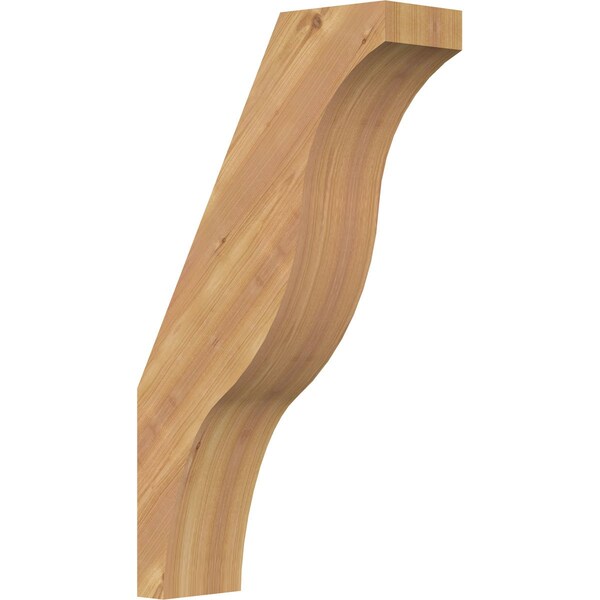 Ekena Millwork 5 1/2"W x 16"D x 28"H Funston Smooth Knee Brace, Western Red Cedar BRC06X16X28FST00SWR - main